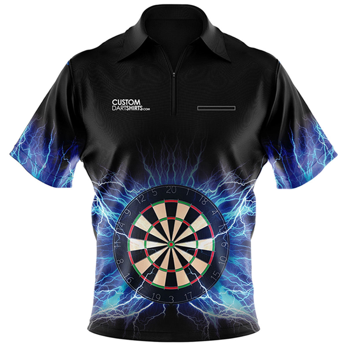 Blue Lightning Custom Dart Shirt Double Top Darts 4060