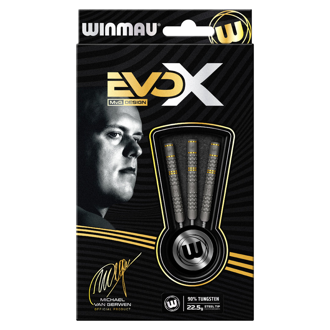 Michael van Gerwen MvG Evo X 90% Tungsten Steel Tip Darts by Winmau