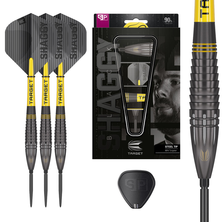 Scott Williams Black 90% Tungsten SP Steel Tip Darts by Target