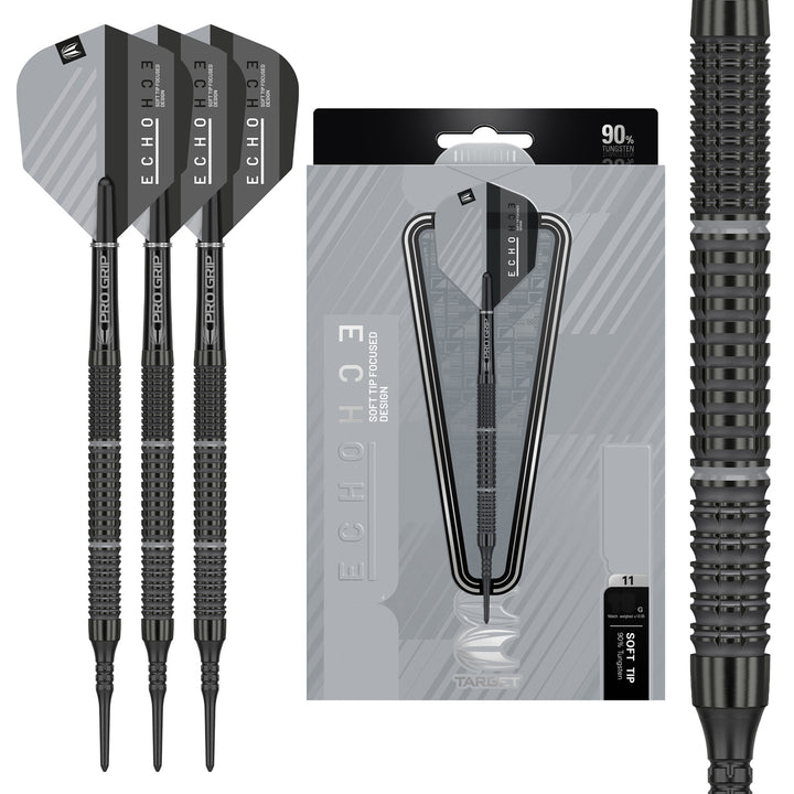 Echo 11 90% Tungsten Soft Tip Darts by Target