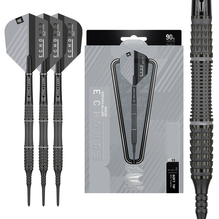 Echo 13 90% Tungsten Soft Tip Darts By Target