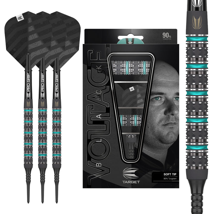 Rob Cross Black Edition 90% Tungsten Soft Tip Darts by Target