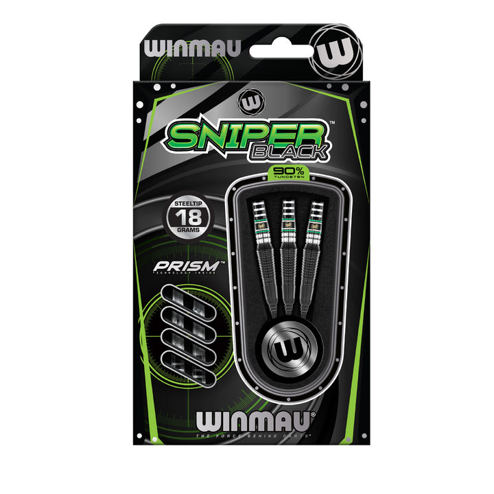 Sniper Black 20 Gram 90% Tungsten Soft Tip Darts by Winmau