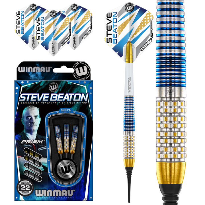 Steve Beaton Legacy Edition 90% Tungsten Soft Tip Darts by Winmau