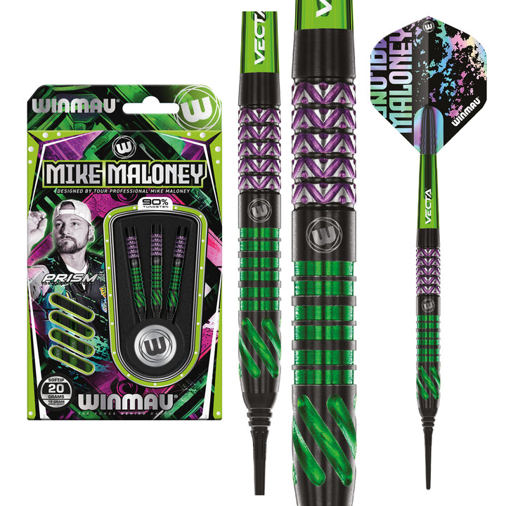 Mike Maloney 90% Tungsten Soft Tip Darts by Winmau