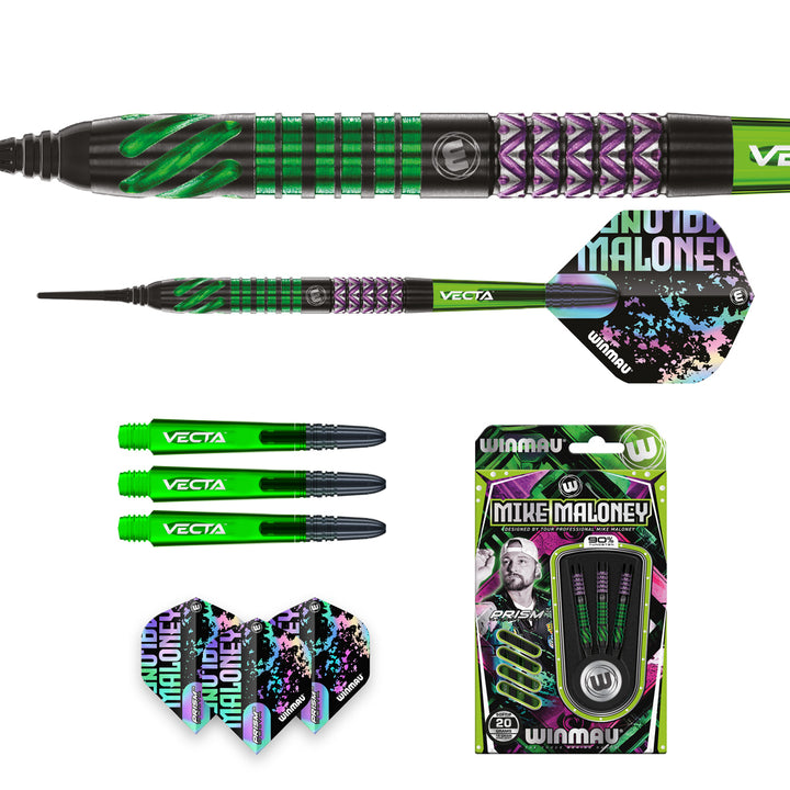 Mike Maloney 90% Tungsten Soft Tip Darts by Winmau