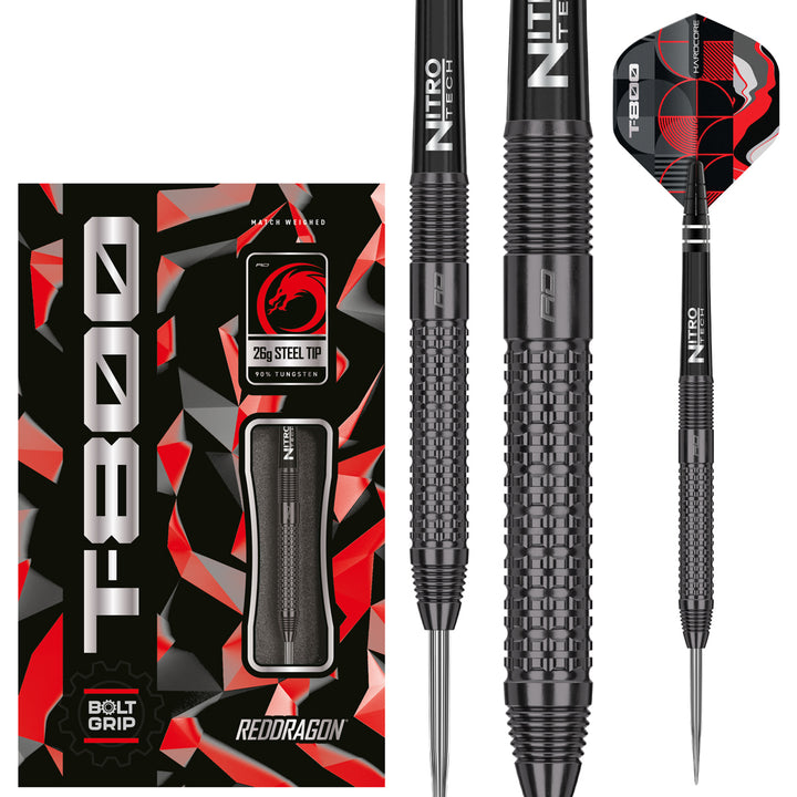 T-800 90% Tungsten Steel Tip Darts by Red Dragon