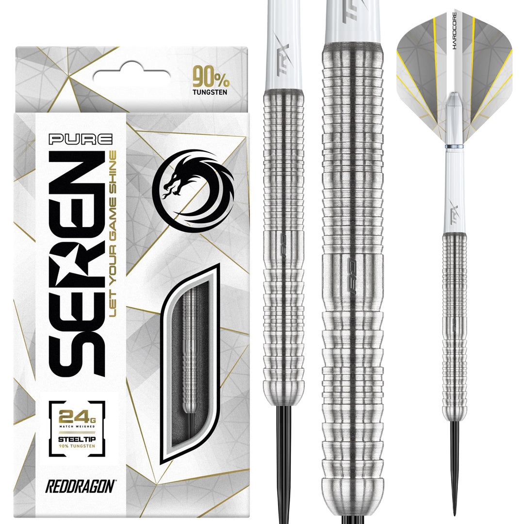 Seren 1 Pure 90% Tungsten Steel Tip Darts by Red Dragon