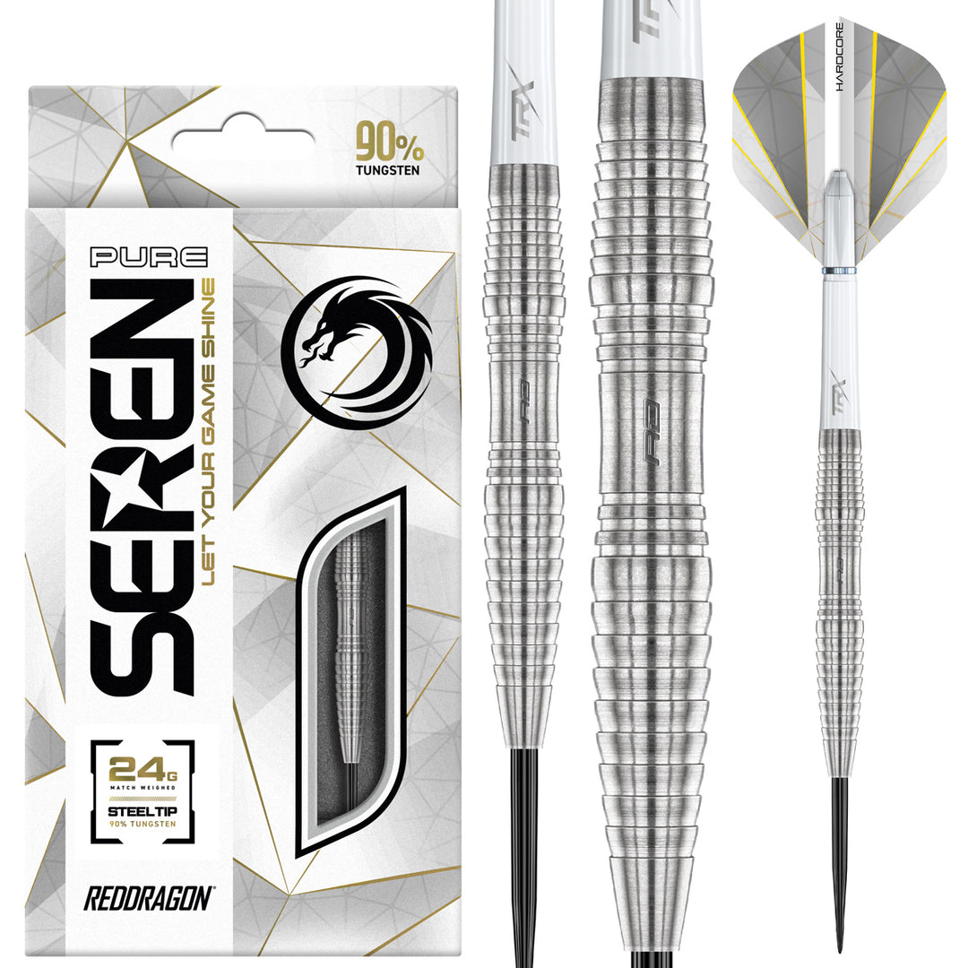 Seren 3 Pure 90% Tungsten Steel Tip Darts by Red Dragon