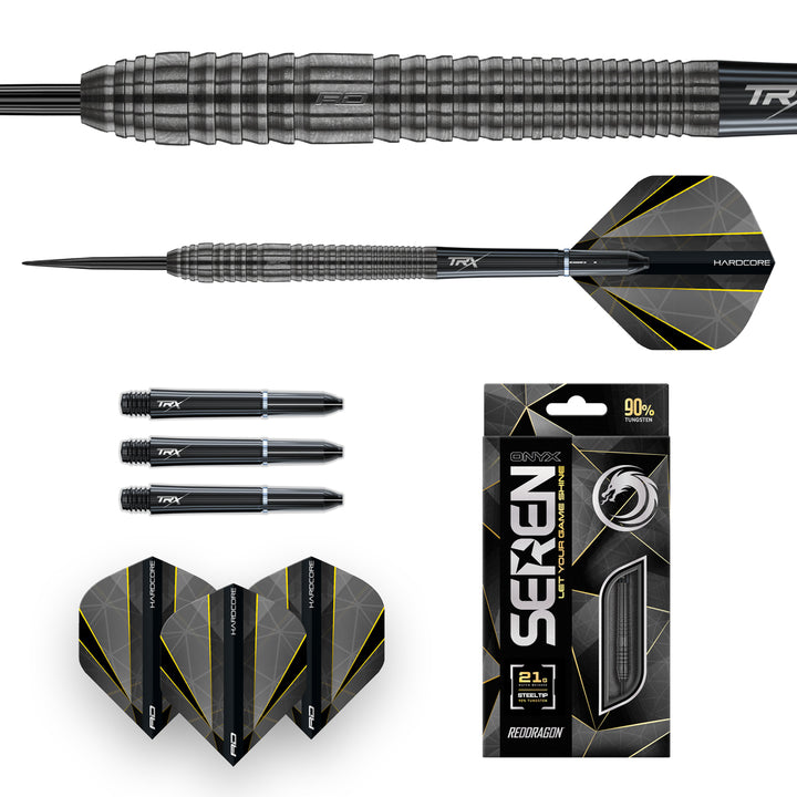 Seren 2 Onyx 90% Tungsten Steel Tip Darts by Red Dragon