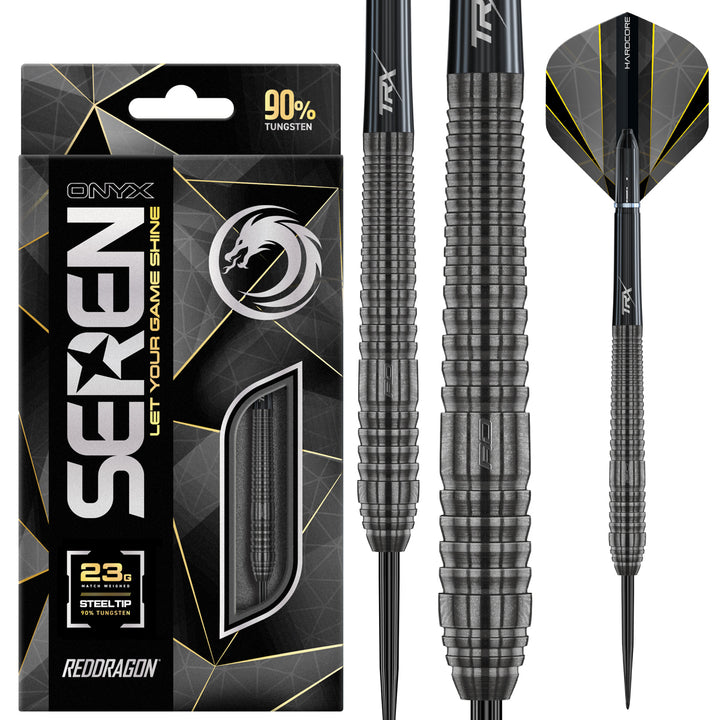 Seren 2 Onyx 90% Tungsten Steel Tip Darts by Red Dragon