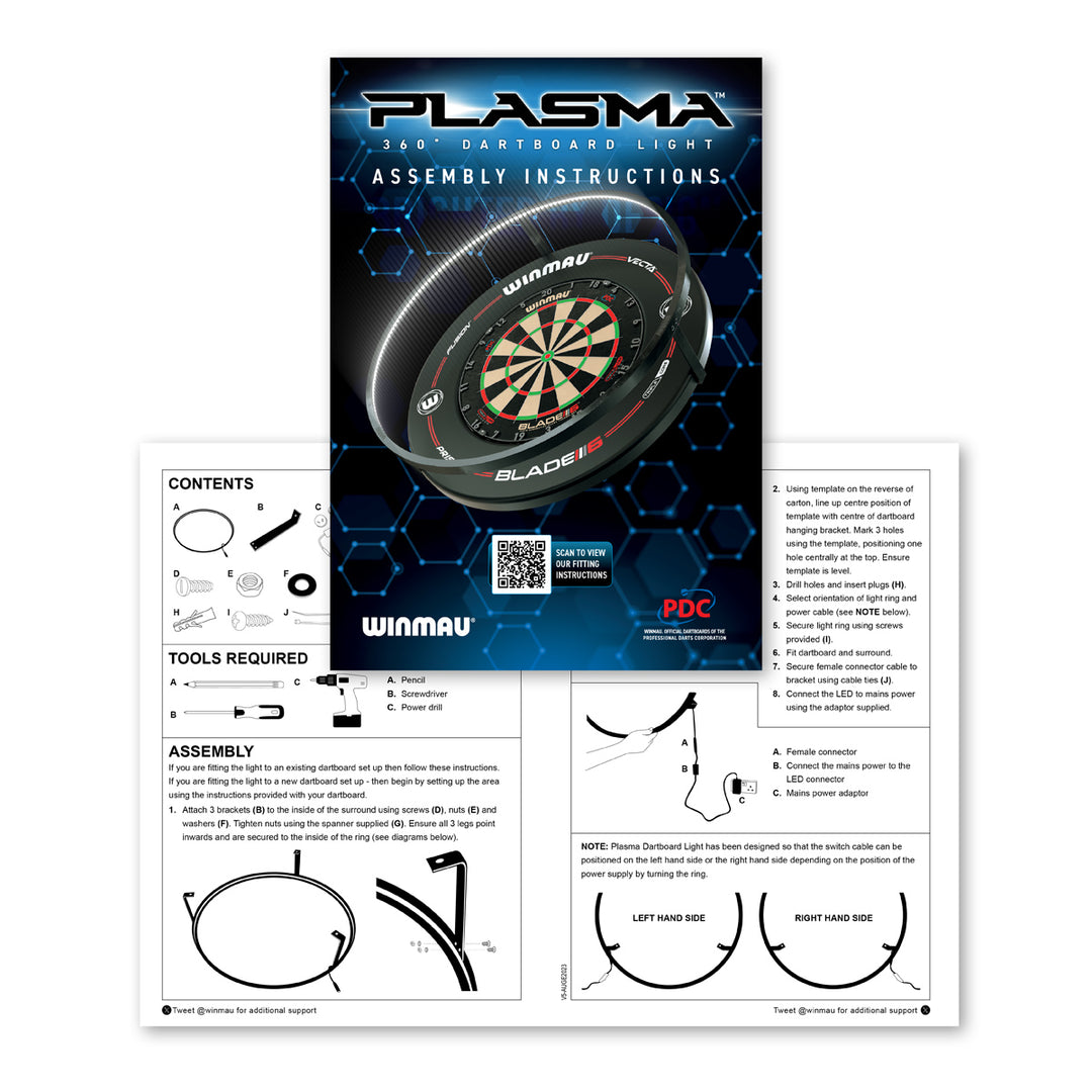 Plasma Ice 360° Dartboard Light  by Winmau