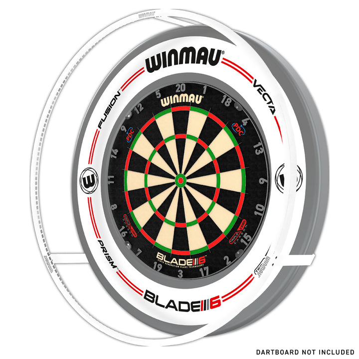 Plasma Ice Dartboard Surround Light & Pro-Line Original White Surround Bundle by Winmau