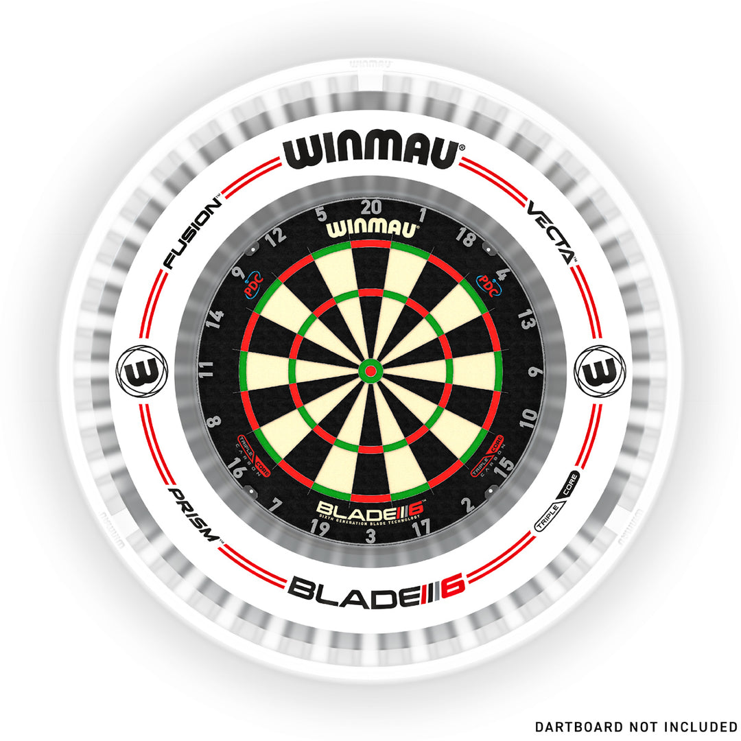 Plasma Ice Dartboard Surround Light & Pro-Line Original White Surround Bundle by Winmau