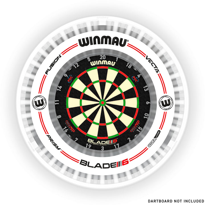 Plasma Ice Dartboard Surround Light & Pro-Line Original White Surround Bundle by Winmau