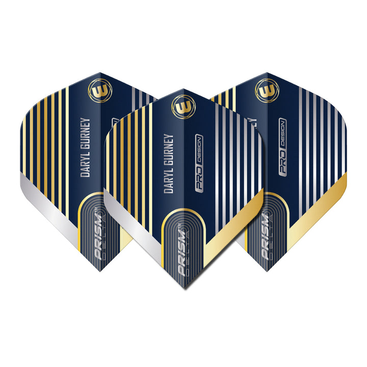 Prism Delta Daryl Gurney Blue & Gold No2 Dart Flights by Winmau