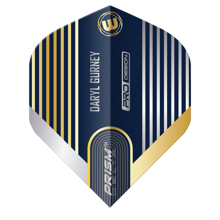 Prism Delta Daryl Gurney Blue & Gold No2 Dart Flights by Winmau