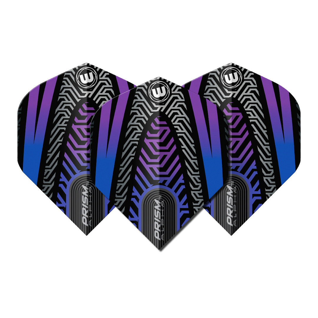 Prism Alpha Black & Purple No2 Dart Flights by Winmau