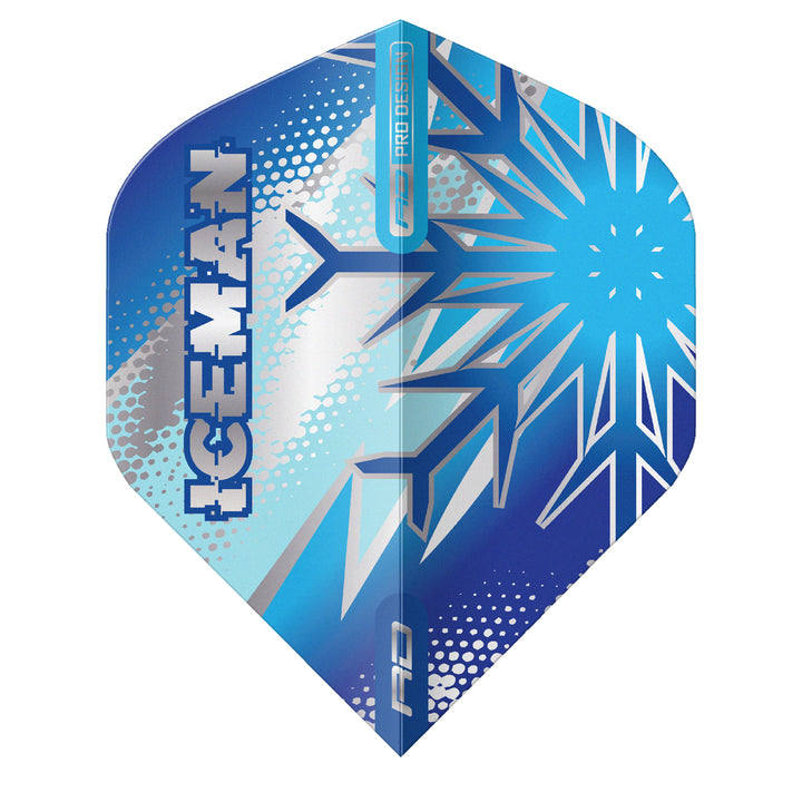 Gerwyn Price Blue Flake Hardcore Premium No2 Dart Flights by Red Dragon