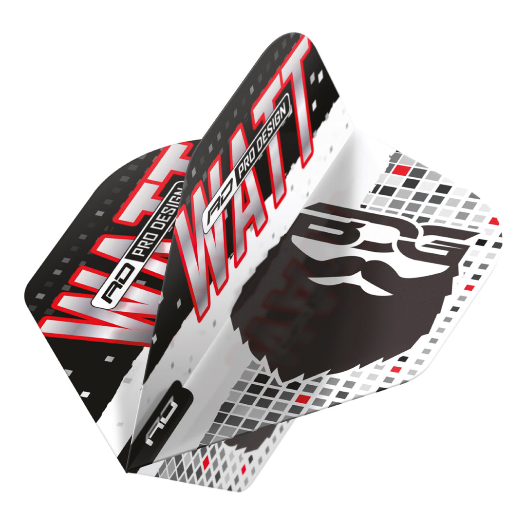 Jason Watt BDG Hardcore Premium No2 Dart Flights by Red Dragon