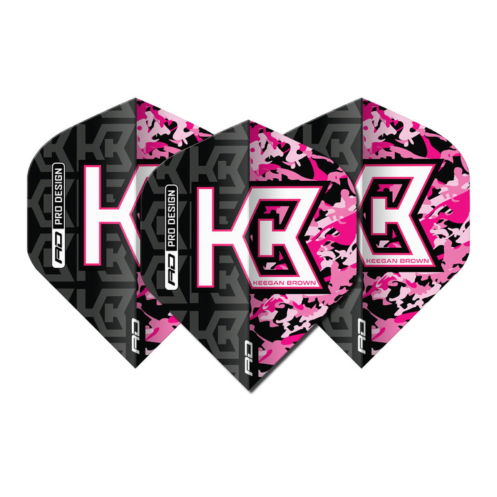 Keegan Brown Hardcore No2 Dart Flights by Red Dragon