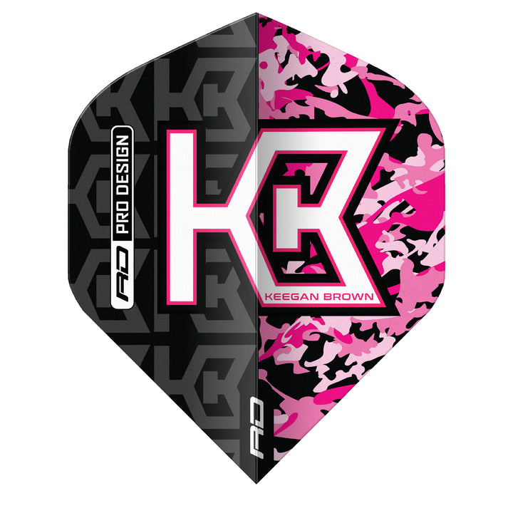 Keegan Brown Hardcore No2 Dart Flights by Red Dragon