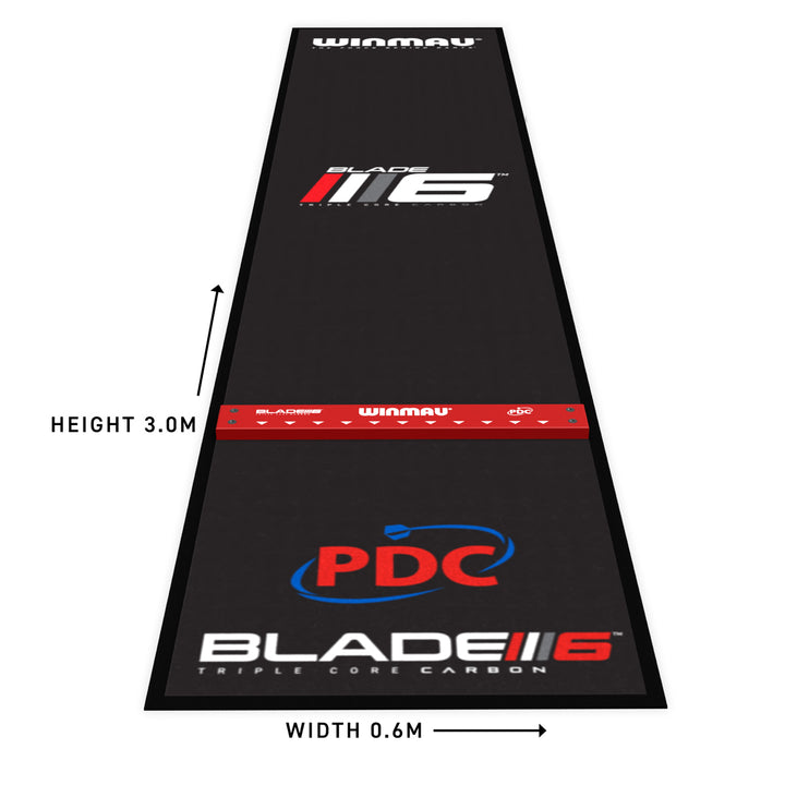 Pro Zone Precision Blade 6 Soft Feel Dart Mat & Integrated Oche by Winmau