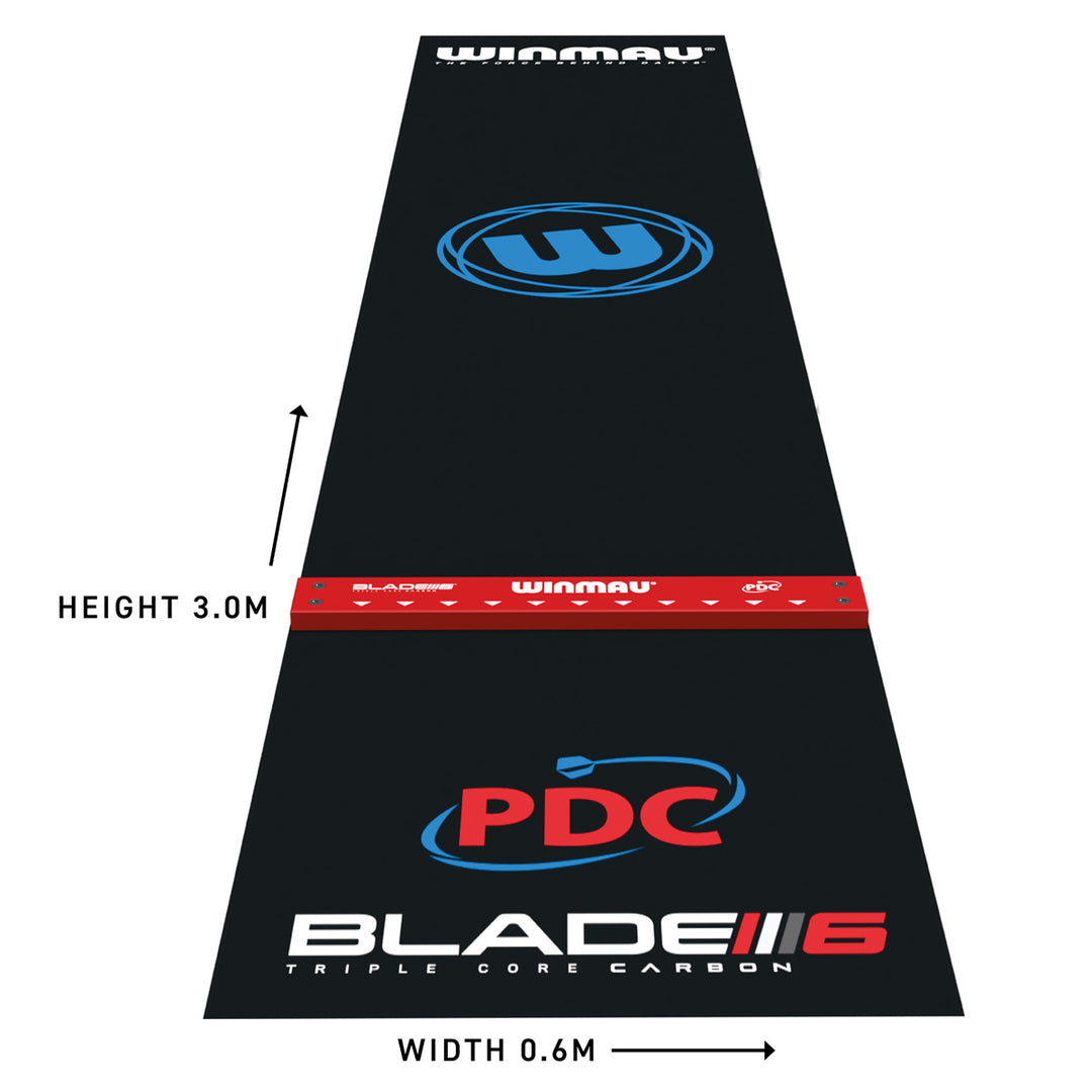 Pro Zone Precision PVC Dart Mat & Integrated Oche by Winmau