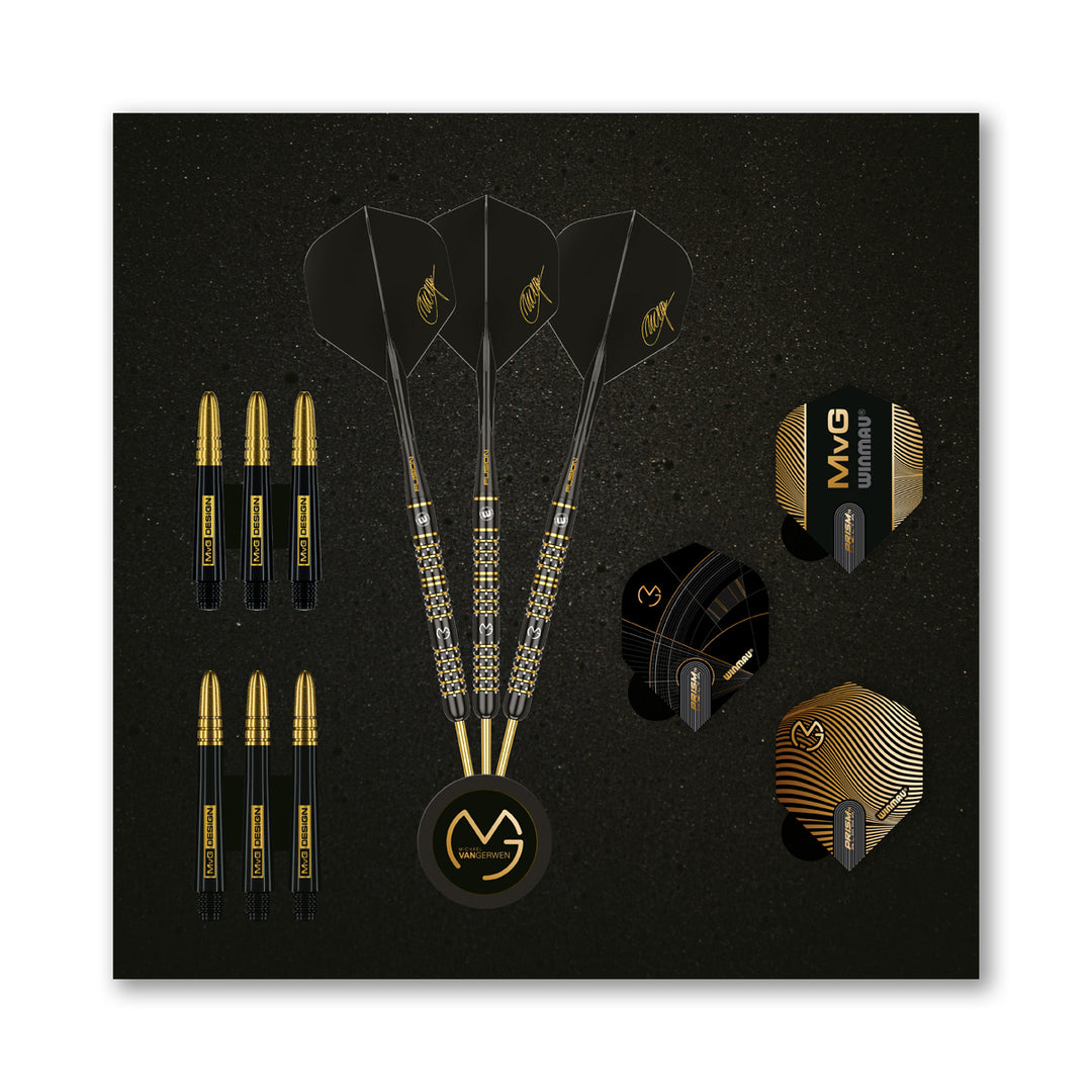 Michael van Gerwen MvG 5 Year Anniversary Limited Edition 90% Tungsten Steel Tip Darts by Winmau