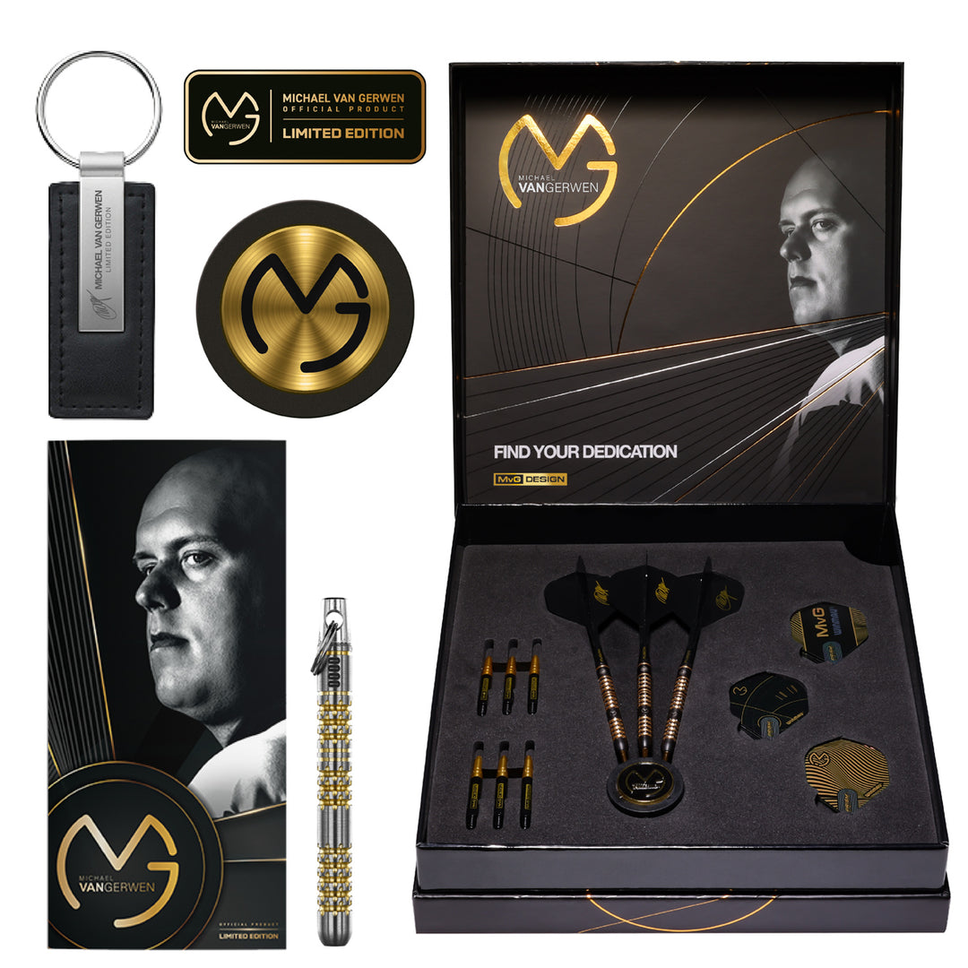 Michael van Gerwen MvG 5 Year Anniversary Limited Edition 90% Tungsten Steel Tip Darts by Winmau