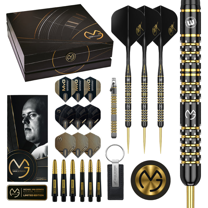 Michael van Gerwen MvG 5 Year Anniversary Limited Edition 90% Tungsten Steel Tip Darts by Winmau