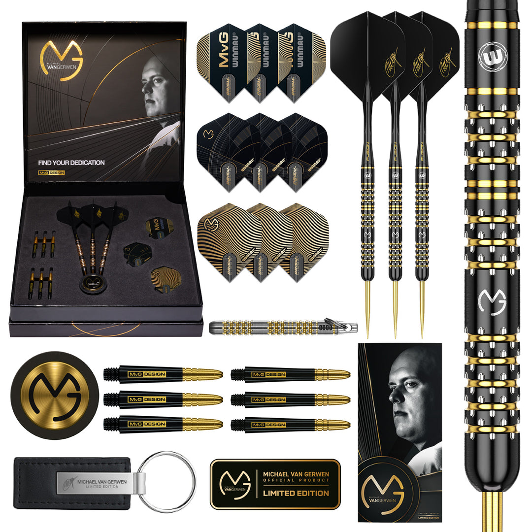 Michael van Gerwen MvG 5 Year Anniversary Limited Edition 90% Tungsten Steel Tip Darts by Winmau