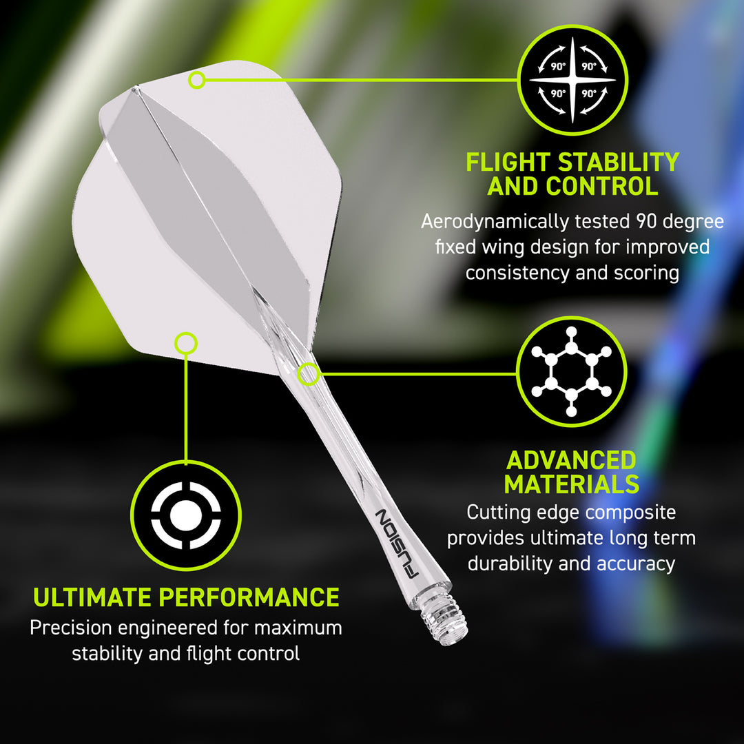 Fusion Integrated Flight & Shaft Clear Short No2 by Winmau