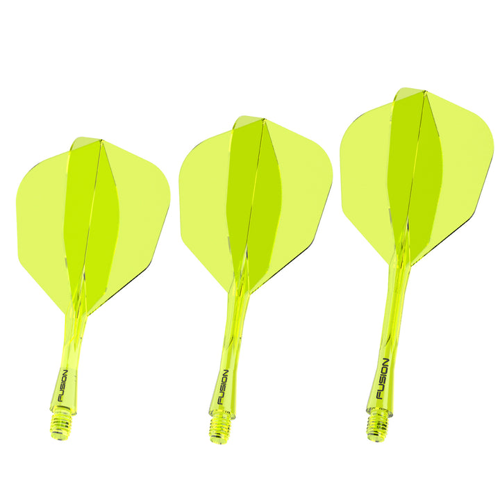 Fusion Integrated Flight & Shaft Neon Yellow Short No6 by Winmau