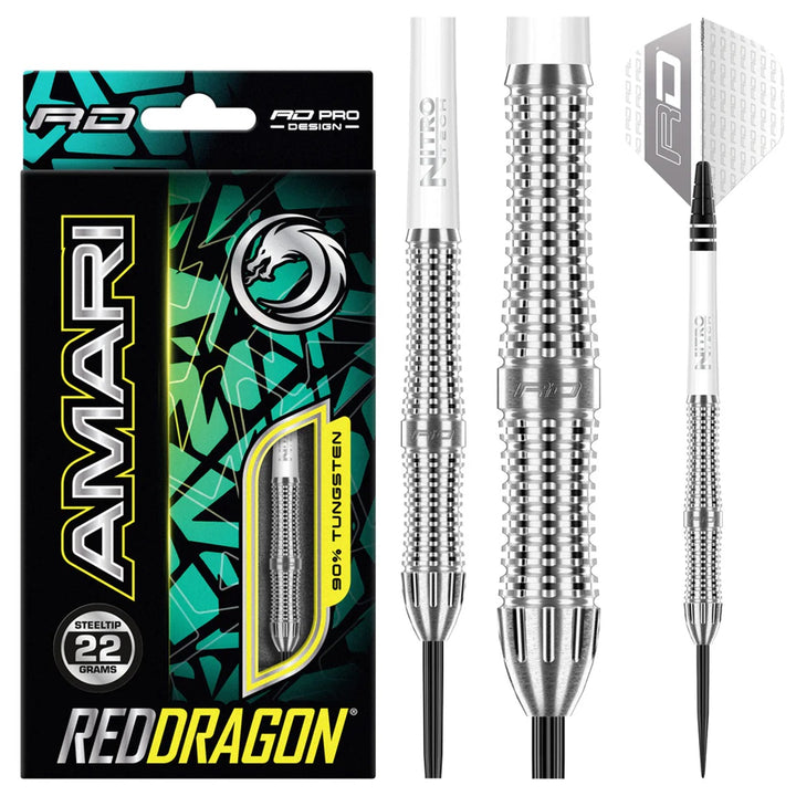 Amari 90% Tungsten Steel Tip Darts by Red Dragon