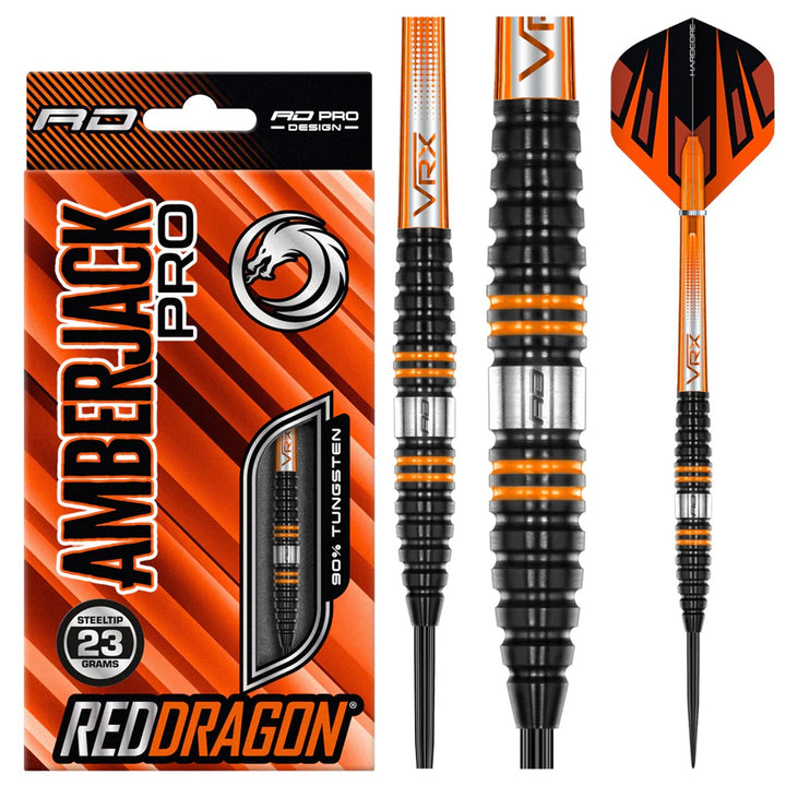 Amberjack Pro 2 90% Tungsten Steel Tip Darts by Red Dragon