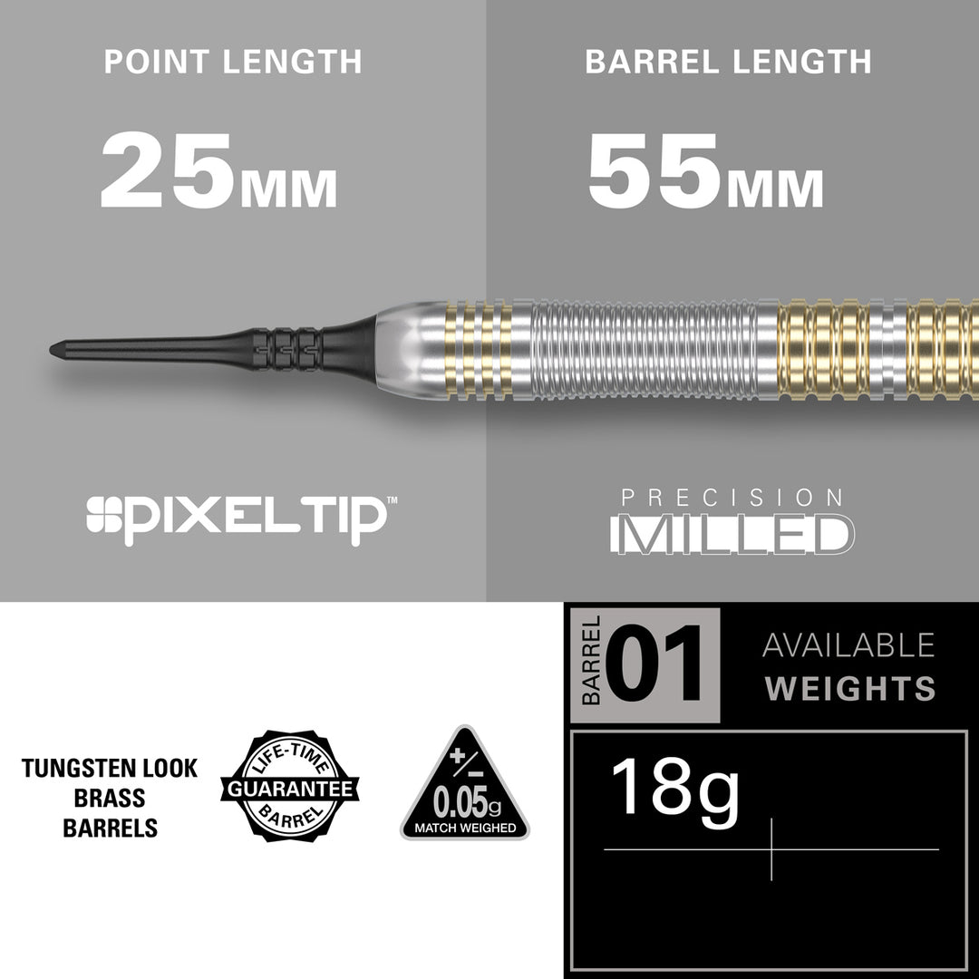 Rob Cross Brass Soft Tip Darts by Target