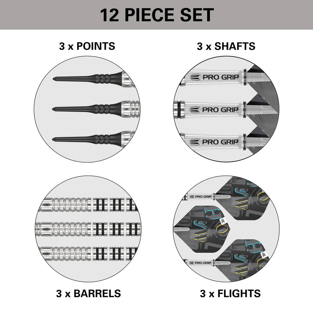 Chris Dobey G1 90% Tungsten Soft Tip Darts by Target