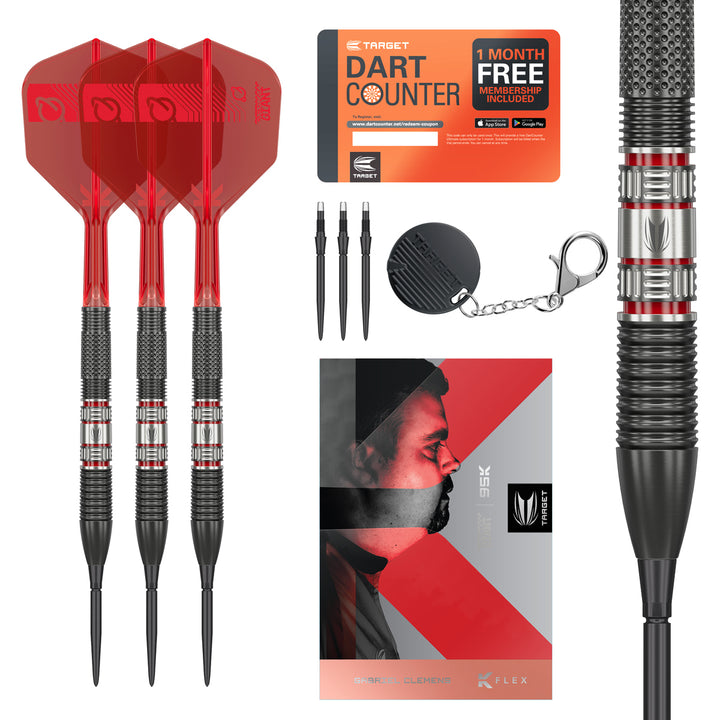 Gabriel Clemens 95K 95% Tungsten SP Steel Tip Darts by Target