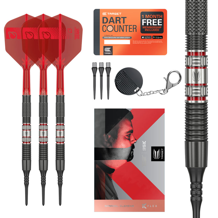 Gabriel Clemens 95K 95% Tungsten Soft Tip Darts by Target