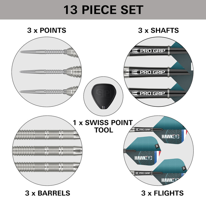 Kevin Doets 90% Tungsten SP Steel Tip Darts by Target