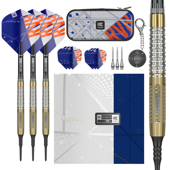 Raymond Van Barneveld Chrono 95% Tungsten Soft Tip Darts by Target