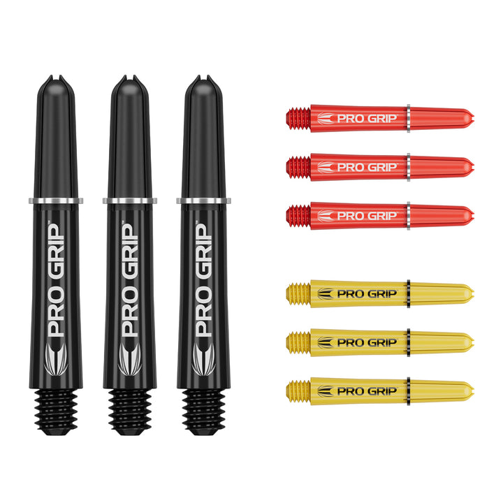 Pro Grip 3 Set Multipack Black, Red, and Yellow Dart Stems / Shafts by Target