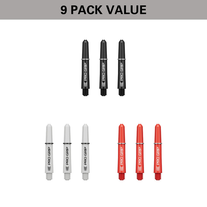 Pro Grip 3 Set Multipack Black, White, and Red Dart Stems / Shafts by Target