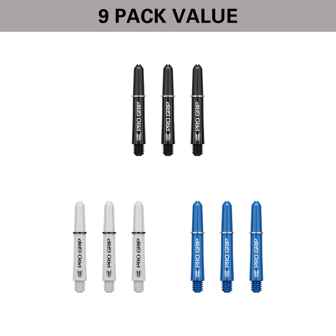 Pro Grip 3 Set Multipack Black, White, and Blue Dart Stems / Shafts by Target