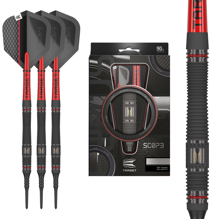 Scope 11 90% Tungsten Soft Tip Darts by Target