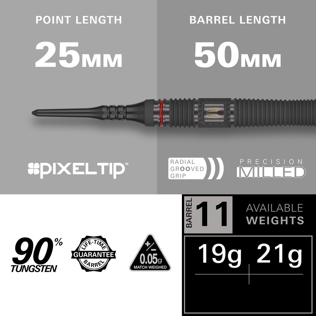 Scope 11 90% Tungsten Soft Tip Darts by Target