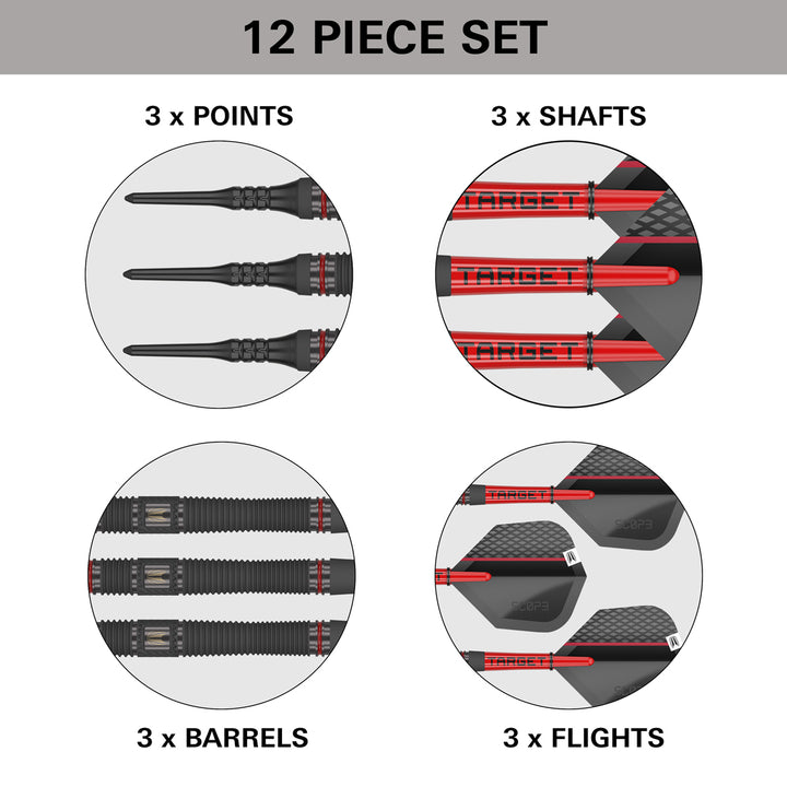 Scope 11 90% Tungsten Soft Tip Darts by Target