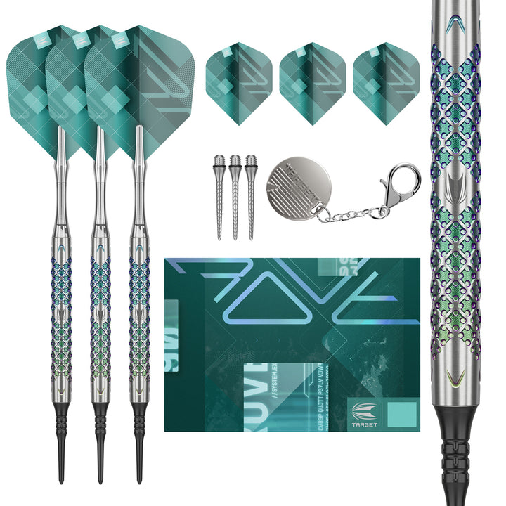 Rove 10 90% Tungsten Soft Tip Darts by Target