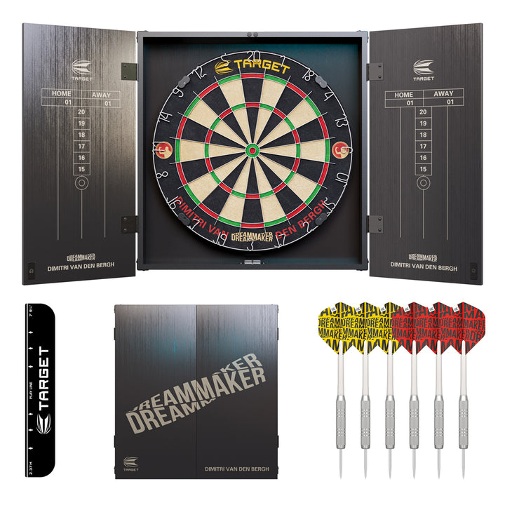 Dimitri Van Den Bergh Cabinet & Dartboard Set by Target